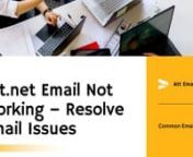We provide the solutions to fix the issues with the Att.net email service. You’ll find the quick fixes for the issues like att.net email not working, incorrect settings, failed logins, incorrect credentials, etc., and other issues. So, if you’ve any problem with your mail account, please reach us out at our help page - https://www.attcomsupport.com/