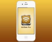 Available on the App Storenitunes.apple.com/us/app/airdisk-pro/id505904421?mt=8nnAirDisk Pro allows you to store, view and manage files on your iPhone, iPad or iPod touch. You can connect to AirDisk Pro from any Mac or PC over the Wi-Fi network and transfer files by drag &amp; drop files straight from the Finder or Windows Explorer.nnAirDisk Pro features document viewer, PDF reader, music player, image viewer, voice recorder, text editor, file manager and support most of the file operations: lik