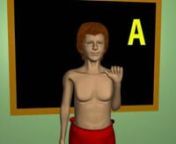 Blender 3D Animacion Alfabeto Mudo