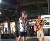 Sam Kapu recorded this song which was top of the charts in Hawaiʻi in June/July 1971.The video is Sam Kapu performing with some of his family; his son Sam Kapu III, wife Marcia and other son Kamu at the Waikiki Hoʻolauleʻa on September 19, 2009 at Waikiki Beachwalk.It was the first time in his over 40 years of being in the entertainment business that he performed with his family on the same stage.It was a wonderful evening and a special time for the Kapu family; Sam is set to retire fro