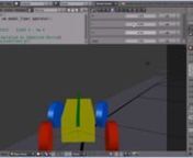 Simple simulations made with Blender (2.62). Python scripts based on &#39;Programming a robotic car&#39; course from http://udacity.com. Using Blender Python API modal operator.