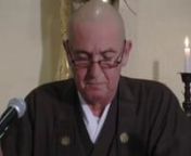 Conférence de Pierre Dokan Crépon, président de l&#39;AZI, à la commémoration du 30e anniversaire de la mort de Maître Taisen Deshimaru à la Gendronnière, 29 avril 2012.
