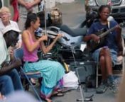 Here are three segments of street musicians we saw in New Orleans during the French Quarter Festival on Sunday, April 15.nnThe first group is &#39;The Ramblin&#39; Letters&#39; (http://www.ramblinletters.org).nI believe the second group is &#39;Tanya &amp; Dorise&#39; (http://tanyandorise.com).