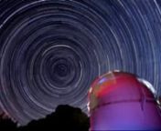 240 still photos joined together in two different ways to produce timelapses of the rotation of the night sky around the pole over a 7 hour period.nnShot at the Stockport Observatory, to the North of Adelaide, SA, home to the Astronomical Society of South Australia.nnI&#39;ve gotta say - I&#39;m well pleased with this one! :oDnnnMusic is