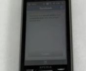 Demonstration of the Facebook Panel for use with the Sony Ericsson XPERIA X1&#39;s Panel UI.