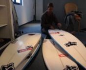 Buggs gets behind the scenes with Damo on his Surfboard Quiver as he packs for Portugal after being taken out at the Quiksilver Pro Hossegor, France.