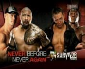 Official WWE SURVIVORS SERIES Introducing John Cena & The Rock vs The Miz and R-Truth \ from wwe r
