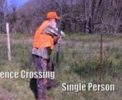 Single Hunter Fence Crossing from crossing