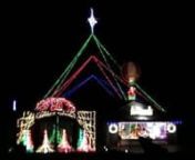 20&#39;x20x10&#39; ft Christmas Present Syncronized to Trans Siberian Orchestra&#39;s Wizards of Winter using 25,000 Chrismas lights, 32 Light o Rama channels, sitting under a 65&#39; Christmas tree in Orangevale, CA in next to Sacramento. nMerry Christmas