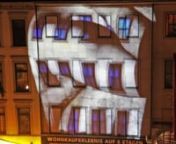 GRENZFLÄCHE | facade projection from video mari