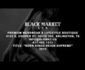 Black Market USA started as an idea.The idea that something can grow from nothing.Creating a movement.Creating a culture... of KINGS.REIGN SUPREME.nnBLACK MARKET USAnwww.BLKMKT.usntwitter.com/BLKMKTusnfacebook.com/BLKMKTusninstagram.com/BLKMKTus