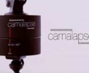 The camalapse 3 is a camera accessory that helps you to take panning time-lapse videos with your lightweight camera or smartphone. The camalapse 3 has been upgraded to feature a matte-black professional color and metal threaded attachments. nnTo use the camalapse, simply screw on a (up to 1 pound) camera to the top, and optionally a tripod to the bottom. Activate your time-lapse or video function on your camera and twist the camalapse to the desired rotation that you want.nnThe camalapse is the