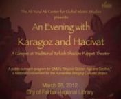 An Evening with Karagoz and Hacivat from howard county library
