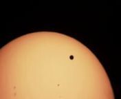 WATCH IN FULL SCREEN MODEnnVenus Transit across the sun nviewed from Mazotos, nCyprus on 2012_06_06 nnVideo: Giorgos IoannounMusic: Dexter Britain &#39;Chasing Time&#39;