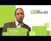 SADA Systems see the ability to access resources on demand as one of the most compelling business cases for Office 365. Hear how SADA clients have increased productivity and collaboration with tools in Lync Online and Exchange Online—including instant messaging, video and group chat, and desktop sharing.