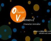 (Download / High quality : http://www.olivier-vuil.com/blog/?page_id=2)nnBreakdown :n- All character animation.n- All 3D work made with Maya.n- All rendering, lightning and backgrounds (on personnal work only)n- Video edited with Premiere.n n00:00 to 00:34 - Personnal work :n n00:00 :n- Software : Flash.n- Sound &amp; music :