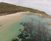 Magical little beach near the town of Denmark on the south coast of Western Australia.nnShot from a quadcopter on GoPro2, fixed.A tad vibey on descents, sad face.Set to 720p at 60 frames per second.As usual. Flown line of sight, not FPV.nnSong is provided by the amazing Jessica and is called Sail by Awolnation.Thanks, supergirl.nnQuad is DJI Wookong-M, iPower 2814-10 motors, Graupner 11