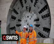 Fascinating footage shows a huge tunnelling machine called Dorothy digging underneath ancient woodland as the HS2 rail project goes full-speed ahead.Dorothy, the 125-metre-long boring machine weighing 2,000 tons, is drilling under the countryside in Europe&#39;s biggest ever infrastructure project.Ten borers - named after Britain&#39;s most celebrated scientists and engineers - will dig 64 miles of tunnel for the project, linking London to the Midlands.Dorothy is named after Dorothy Hodgkin, who in 1964 became the first British woman to win the Nobel Prize in Chemistry.The huge Tunnel Boring Machine (TBM) completed its one-mile dig under Long Itchington Wood in Warwickshire.It started its journey at the tunnel’s North Portal last December and footage shows the moment it broke through the wall of the reception box at the South Portal last Friday (22/7). The tunnelling team have been working around the clock in shifts for seven months to operate the TBM, which has put 790 concrete rings in place to support the structure.This video was filmed on the 26th of July 2022.