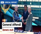 He previously assumed the role of the 29th Chief of Army. &#60;br/&#62;&#60;br/&#62;&#60;br/&#62;Free Malaysia Today is an independent, bi-lingual news portal with a focus on Malaysian current affairs.&#60;br/&#62;&#60;br/&#62;Subscribe to our channel - http://bit.ly/2Qo08ry&#60;br/&#62;------------------------------------------------------------------------------------------------------------------------------------------------------&#60;br/&#62;Check us out at https://www.freemalaysiatoday.com&#60;br/&#62;Follow FMT on Facebook: http://bit.ly/2Rn6xEV&#60;br/&#62;Follow FMT on Dailymotion: https://bit.ly/2WGITHM&#60;br/&#62;Follow FMT on Twitter: http://bit.ly/2OCwH8a &#60;br/&#62;Follow FMT on Instagram: https://bit.ly/2OKJbc6&#60;br/&#62;Follow FMT on TikTok : https://bit.ly/3cpbWKK&#60;br/&#62;Follow FMT Telegram - https://bit.ly/2VUfOrv&#60;br/&#62;Follow FMT LinkedIn - https://bit.ly/3B1e8lN&#60;br/&#62;Follow FMT Lifestyle on Instagram: https://bit.ly/39dBDbe&#60;br/&#62;------------------------------------------------------------------------------------------------------------------------------------------------------&#60;br/&#62;Download FMT News App:&#60;br/&#62;Google Play – http://bit.ly/2YSuV46&#60;br/&#62;App Store – https://apple.co/2HNH7gZ&#60;br/&#62;Huawei AppGallery - https://bit.ly/2D2OpNP&#60;br/&#62;&#60;br/&#62;#FMTNews #ChiefOfDefenceForces #MohammadAbRahman