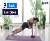 When it comes to healthy posture and good support, back exercises are a necessity at the gym. In this video, the Health team shows you the nine best back workouts to try during your next workout session. A healthy back benefits your body as a whole and, using both stretching poses and weight-lifting techniques, these workouts will increase both your flexibility and back muscles. Watch this video to see the full workout routine.