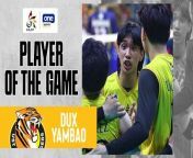 UAAP Player of the Game Highlights: Dux Yambao directs UST's arsenal in thriller over NU from turf en direct de la course du tierce