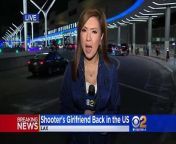 The Las Vegas gunmen&#39;s girlfriend arrived at Los Angeles International Airport Tuesday night and will be taken by authorities for what is expected to be intense questioning.