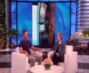 Actor Luke Evans revealed the interesting way rock icon Mick Jagger texts. Plus, he talked about losing money on Ellen&#39;s slot machines, and being shirtless in Mexico.