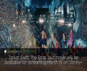 Taylor Swift: The Eras Tour movie will be available for streaming March 15 on Disney+, Moana sequel to be released November 27, Gabby Douglas announces her return to gymnastics, looking to compete in the Paris Olympics, &#39;Elvis is Everywhere&#39; singer Mojo Nixon dies at 66, and in today&#39;s birthday news: actor Nick Nolte turns 83; actress Mary Steenburgen 71; Vince Neil of Mötley Crüe 63; actor Seth Green 50; actress Cecily Strong 40; and actress Kathryn Newton is 27.
