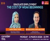 In 2021, 48.6% of Malaysian graduates were overqualified for their jobs. A lack of jobs that aligned with their qualifications had forced them to opt for low- or semi-skilled jobs with subpar starting pay, which then had significant long-term impact on their salary progression. This is according to a recently released Khazanah Research Institute report titled ‘Shifting Tides: Charting the Career Progression of Malaysia’s Skilled Talents’ which focused on the challenges faced by Malaysian graduates during their transition from higher education into the workforce. On this episode of #ConsiderThis Melisa Idris speaks to KRI Deputy Director of Research, Hawati Abdul Hamid, and KRI Research Associate, Dr Mohd Amirul Rafiq Abu Rahim.