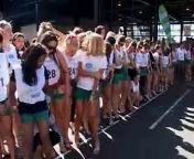 Hundreds of women - and a few men - turned up in heels and hot pants for a short but ungainly race in Australia. &#60;br/&#62; &#60;br/&#62;More than 260 women dashed across the 80-metre distance, though some fell on the pavement and others ended up walking to the finish line.