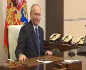 Putin shown ‘voting’ in sham Russian election in new video released by Kremlin from critic gal