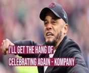 Vincent Kompany is happy for his players to celebrate their first victory since December before work starts again after the international break.