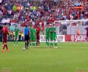 Cristiano Ronaldo free kick hits the post vs Republic of ireland 11-06-2014