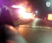 The Thames Valley Police Chief Constable has awarded nine officers for their response to a large caravan fire in Cranbourne.&#60;br/&#62;&#60;br/&#62;Body-cam footage shows the heroic rescue mission as it unfolded on 2 January 2021.