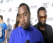 Music mogul Sean “Diddy” Combs walks the red carpet at the Tribeca Film Festival and talks about new documentary &#92;