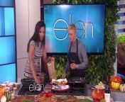 The beautiful culinary guru was in the house whipping up some delicious recipes for fall.