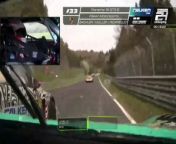 24H Nurburgring 2024 Qualifying Race 2 Porsche 33 Collision VW TCR from 33 inc