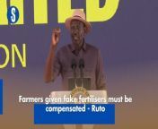 President William Ruto now wants farmers who were issued with fake fertiliser compensated. https://rb.gy/20ia9w