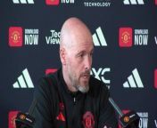Manchester United boss Erik Ten Hag expects Bournemouth to fight hard and that his players will have to battle to win the game&#60;br/&#62;Manchester, UK