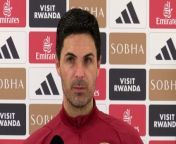 Arsenal boss Mikel Arteta says there are some fitness issues from the Bayern Munich games but he hopes to have everyone available to face Aston Villa&#60;br/&#62;London Colney, London, UK