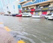 Inundated streets in Sharjah from aunties in ing
