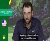 Scottie Scheffler says there is more to his life than just playing golf ahead of the start of the Masters.