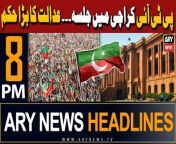 #PTIJalsa #Karachi #sindhhighcourt#headlines &#60;br/&#62;&#60;br/&#62;Iran refutes claims of Israeli attack on Isfahan&#60;br/&#62;&#60;br/&#62;Pakistan’s weekly inflation dips by 0.79 percent&#60;br/&#62;&#60;br/&#62;Saudi Arabia sets deadline for Umrah pilgrims’ departure from the kingdom&#60;br/&#62;&#60;br/&#62;14-member Balochistan cabinet takes oath&#60;br/&#62;&#60;br/&#62;Threat alert: JUI-F urged to postpone tomorrow’s public rally&#60;br/&#62;&#60;br/&#62;Mohsin Naqvi directs foolproof measures for Chinese nationals’ protection &#60;br/&#62;&#60;br/&#62;Meet Karachi cop who foiled suicide attack on foreigners&#60;br/&#62;&#60;br/&#62;UNICEF to provide &#36;20m for youth projects in Pakistan&#60;br/&#62;&#60;br/&#62;Follow the ARY News channel on WhatsApp: https://bit.ly/46e5HzY&#60;br/&#62;&#60;br/&#62;Subscribe to our channel and press the bell icon for latest news updates: http://bit.ly/3e0SwKP&#60;br/&#62;&#60;br/&#62;ARY News is a leading Pakistani news channel that promises to bring you factual and timely international stories and stories about Pakistan, sports, entertainment, and business, amid others.