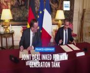 France&#39;s defence minister received his German counterpart on Friday to ink a deal between the two countries to build a next-generation battle tank.