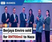 BCorp has completed the disposal of Berjaya Enviro to Naza Corp, the family vehicle of SM Faliq SM Nasimuddin.&#60;br/&#62;&#60;br/&#62;Read More: https://www.freemalaysiatoday.com/category/highlight/2024/05/03/bcorp-sells-waste-business-to-vincent-tans-son-in-laws-firm-for-rm700mil/&#60;br/&#62;&#60;br/&#62;Laporan Lanjut: https://www.freemalaysiatoday.com/category/highlight/2024/05/03/bcorp-sells-waste-business-to-vincent-tans-son-in-laws-firm-for-rm700mil/&#60;br/&#62;&#60;br/&#62;Free Malaysia Today is an independent, bi-lingual news portal with a focus on Malaysian current affairs.&#60;br/&#62;&#60;br/&#62;Subscribe to our channel - http://bit.ly/2Qo08ry&#60;br/&#62;------------------------------------------------------------------------------------------------------------------------------------------------------&#60;br/&#62;Check us out at https://www.freemalaysiatoday.com&#60;br/&#62;Follow FMT on Facebook: https://bit.ly/49JJoo5&#60;br/&#62;Follow FMT on Dailymotion: https://bit.ly/2WGITHM&#60;br/&#62;Follow FMT on X: https://bit.ly/48zARSW &#60;br/&#62;Follow FMT on Instagram: https://bit.ly/48Cq76h&#60;br/&#62;Follow FMT on TikTok : https://bit.ly/3uKuQFp&#60;br/&#62;Follow FMT Berita on TikTok: https://bit.ly/48vpnQG &#60;br/&#62;Follow FMT Telegram - https://bit.ly/42VyzMX&#60;br/&#62;Follow FMT LinkedIn - https://bit.ly/42YytEb&#60;br/&#62;Follow FMT Lifestyle on Instagram: https://bit.ly/42WrsUj&#60;br/&#62;Follow FMT on WhatsApp: https://bit.ly/49GMbxW &#60;br/&#62;------------------------------------------------------------------------------------------------------------------------------------------------------&#60;br/&#62;Download FMT News App:&#60;br/&#62;Google Play – http://bit.ly/2YSuV46&#60;br/&#62;App Store – https://apple.co/2HNH7gZ&#60;br/&#62;Huawei AppGallery - https://bit.ly/2D2OpNP&#60;br/&#62;&#60;br/&#62;#FMTBusiness #BerjayaCorp #BerjayaEnviro #NazaCorp