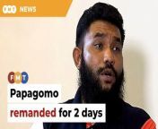 This follows his arrest yesterday for allegedly making seditious remarks against the king.&#60;br/&#62;&#60;br/&#62;Read More: https://www.freemalaysiatoday.com/category/nation/2024/05/01/papagomo-remanded-for-2-days-says-lawyer/&#60;br/&#62;&#60;br/&#62;Free Malaysia Today is an independent, bi-lingual news portal with a focus on Malaysian current affairs.&#60;br/&#62;&#60;br/&#62;Subscribe to our channel - http://bit.ly/2Qo08ry&#60;br/&#62;------------------------------------------------------------------------------------------------------------------------------------------------------&#60;br/&#62;Check us out at https://www.freemalaysiatoday.com&#60;br/&#62;Follow FMT on Facebook: https://bit.ly/49JJoo5&#60;br/&#62;Follow FMT on Dailymotion: https://bit.ly/2WGITHM&#60;br/&#62;Follow FMT on X: https://bit.ly/48zARSW &#60;br/&#62;Follow FMT on Instagram: https://bit.ly/48Cq76h&#60;br/&#62;Follow FMT on TikTok : https://bit.ly/3uKuQFp&#60;br/&#62;Follow FMT Berita on TikTok: https://bit.ly/48vpnQG &#60;br/&#62;Follow FMT Telegram - https://bit.ly/42VyzMX&#60;br/&#62;Follow FMT LinkedIn - https://bit.ly/42YytEb&#60;br/&#62;Follow FMT Lifestyle on Instagram: https://bit.ly/42WrsUj&#60;br/&#62;Follow FMT on WhatsApp: https://bit.ly/49GMbxW &#60;br/&#62;------------------------------------------------------------------------------------------------------------------------------------------------------&#60;br/&#62;Download FMT News App:&#60;br/&#62;Google Play – http://bit.ly/2YSuV46&#60;br/&#62;App Store – https://apple.co/2HNH7gZ&#60;br/&#62;Huawei AppGallery - https://bit.ly/2D2OpNP&#60;br/&#62;&#60;br/&#62;#FMTNews #Papagomo #Chegubard #YDPA