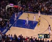 The New York Knicks center made a stunning half-court effort right on half-time against the Indiana Pacers