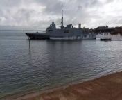 The FNS Aquitaine sailed out of Portsmouth Harbour on Sunday, May 5 having been hosted by the Royal Navy since arriving on Friday, May 3.