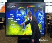 AccuWeather&#39;s Jon Porter shows the warm, moist air around the central Plains, perfect factors for upcoming storms and possible tornadoes.