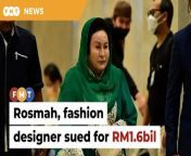 The suit alleges that Rosmah Mansor and Shabnam Naraindas Daswani misappropriated the funds to purchase jewellery, handbags and other items.&#60;br/&#62;&#60;br/&#62;&#60;br/&#62;Read More: https://www.freemalaysiatoday.com/category/nation/2024/05/10/rosmah-fashion-guru-sued-by-1mdb-10-others-for-rm1-6bil/&#60;br/&#62;&#60;br/&#62;Laporan Lanjut: https://www.freemalaysiatoday.com/category/bahasa/tempatan/2024/05/10/1mdb-10-syarikat-saman-rosmah-usd346-juta-berkait-barangan-mewah/&#60;br/&#62;&#60;br/&#62;Free Malaysia Today is an independent, bi-lingual news portal with a focus on Malaysian current affairs.&#60;br/&#62;&#60;br/&#62;Subscribe to our channel - http://bit.ly/2Qo08ry&#60;br/&#62;------------------------------------------------------------------------------------------------------------------------------------------------------&#60;br/&#62;Check us out at https://www.freemalaysiatoday.com&#60;br/&#62;Follow FMT on Facebook: https://bit.ly/49JJoo5&#60;br/&#62;Follow FMT on Dailymotion: https://bit.ly/2WGITHM&#60;br/&#62;Follow FMT on X: https://bit.ly/48zARSW &#60;br/&#62;Follow FMT on Instagram: https://bit.ly/48Cq76h&#60;br/&#62;Follow FMT on TikTok : https://bit.ly/3uKuQFp&#60;br/&#62;Follow FMT Berita on TikTok: https://bit.ly/48vpnQG &#60;br/&#62;Follow FMT Telegram - https://bit.ly/42VyzMX&#60;br/&#62;Follow FMT LinkedIn - https://bit.ly/42YytEb&#60;br/&#62;Follow FMT Lifestyle on Instagram: https://bit.ly/42WrsUj&#60;br/&#62;Follow FMT on WhatsApp: https://bit.ly/49GMbxW &#60;br/&#62;------------------------------------------------------------------------------------------------------------------------------------------------------&#60;br/&#62;Download FMT News App:&#60;br/&#62;Google Play – http://bit.ly/2YSuV46&#60;br/&#62;App Store – https://apple.co/2HNH7gZ&#60;br/&#62;Huawei AppGallery - https://bit.ly/2D2OpNP&#60;br/&#62;&#60;br/&#62;#FMTNews #RosmahMansor #ShabnamNaraindasDaswani #Sued